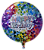 Balão metalizado redondo 18 polegadas - Happy Birthday Aquarela - Imagem 1