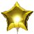 Balão Metalizado 9P - Estrela Lisa Dourada - Imagem 2