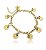 Pulseira De Flores Com Cristais Folheado A Ouro 18k - Imagem 1