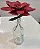 Jarra de Vidro com Flor de Metal - Imagem 1