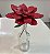 Jarra de Vidro com Flor de Metal - Imagem 2