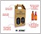 Kit com 100 Caixas para Cerveja Artesanal Modelo G2 para 2 Garrafas de 500 ou 600 ml - Imagem 1