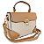 Bolsa Estruturada Monograma Veryrio Grife VR3627 - Clamart Bege - Imagem 1