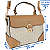 Bolsa Estruturada Monograma Veryrio Grife VR3627 - Clamart Bege - Imagem 3