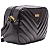 Bolsa Feminina Média Matelassê Transversal Lateral - Colombia Preto - Imagem 1