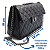 Bolsa Feminina Média Matelassê Transversal - França Preta - Imagem 3