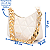 Bolsa Meia Lua Alça Corrente Grossa de Ombro - Turquia Off White - Imagem 3
