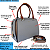 Bolsa Baú da Moda com Tachas Douradas VR2662 Veryrio - Windsor Cinza - Imagem 2