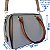 Bolsa Baú da Moda com Tachas Douradas VR2662 Veryrio - Windsor Cinza - Imagem 3