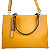 Bolsa Grande Quadrada Veryrio VR2786 Nova Coleção Luxo - Halifax Amarela - Imagem 5