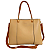 Bolsa Feminina Grande Transversal Veryrio Original - Angers Bege - Imagem 1