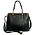 Bolsa Feminina Grande Transversal Veryrio Original - Angers Preta - Imagem 1