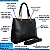 Bolsa Feminina Grande Transversal Veryrio Original - Angers Preta - Imagem 2