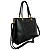 Bolsa Feminina Grande Transversal Veryrio Original - Angers Preta - Imagem 6