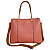 Bolsa Feminina Grande Transversal Veryrio Original - Angers Rose - Imagem 1