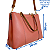 Bolsa Feminina Grande Transversal Veryrio Original - Angers Rose - Imagem 3