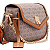 Bolsa de Festa Pequena Monograma com Dourado Chenson - Denver Natural Caqui - Imagem 4