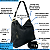Bolsa Saco Grande Espaçosa Lançamento Nova Coleção Veryrio - Nantes Preta - Imagem 2