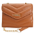 Bolsa Feminina Pequena Matelassê Transversal Lateral - Itália Caramelo Marrom - Imagem 1