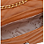 Bolsa Feminina Pequena Matelassê Transversal Lateral - Itália Caramelo Marrom - Imagem 9
