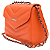Bolsa Feminina Pequena Matelassê Transversal Lateral - Itália Laranja - Imagem 1
