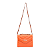Bolsa Feminina Pequena Matelassê Transversal Lateral - Itália Laranja - Imagem 4