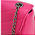 Bolsa Feminina Pequena Matelassê Transversal Lateral - Itália Rosa Pink - Imagem 8