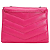 Bolsa Feminina Pequena Matelassê Transversal Lateral - Itália Rosa Pink - Imagem 11