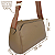 Bolsa Média Alça Tecido Confortável Veryrio VR3523 - Drancy Caqui - Imagem 6