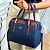 Bolsa Veryrio Tipo Baú de Luxo Transversal e de Mão – Ávila Azul Marinho - Imagem 5