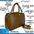 Bolsa Veryrio Estilo Baú de Couro PU de Alta Qualidade - Quebec Caqui - Imagem 2