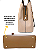 Bolsa Grande Transversal com Divisórias Veryrio VR3472 - Glenoble Bege - Imagem 9