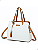 Bolsa Grande Transversal com Divisórias Veryrio VR3472 - Glenoble Branca - Imagem 1