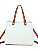 Bolsa Grande Transversal com Divisórias Veryrio VR3472 - Glenoble Branca - Imagem 8