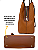 Bolsa Grande Transversal com Divisórias Veryrio VR3472 - Glenoble Marrom - Imagem 9