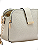 Bolsa Pequena Feminina Chenson Original Geométrico Bordado 3485262 Bege - Imagem 5