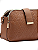 Bolsa Pequena Feminina Chenson Original Geométrico Bordado 3485262 Café - Imagem 5