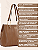 Bolsa Feminina Chenson Textura Waves 3485319 Grande de Ombro Boone Café Marrom - Imagem 3