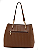 Bolsa Feminina Chenson Textura Waves 3485319 Grande de Ombro Boone Café Marrom - Imagem 8