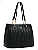 Bolsa Feminina Chenson Textura Waves 3485319 Grande de Ombro Boone Preta - Imagem 1