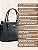 Bolsa Transversal Média com Divisórias Feminina Chenson Original Delicado 3485279 - Preta - Imagem 3