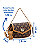 Bolsa Feminina Chenson Monograma Elemento Gráfico 3485390 - Café Marrom - Imagem 4