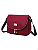 Bolsa Feminina Transversal Impermeável de Lona Veryrio VR1912 - Torino Vinho - Imagem 1