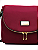 Bolsa Feminina Transversal Impermeável de Lona Veryrio VR1912 - Torino Vinho - Imagem 5
