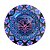 Cinzeiro de Metal Redondo Sadhu - Pink Mandala - Imagem 1