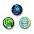 Dichavador de Metal 4 Partes 50mm - Rick and Morty - Imagem 1
