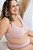 Calcinha Pós Parto Tanga Sem Costura Leve Compressão Plus Size - Rosa Blush - Imagem 1