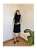 Vestido Midi de Amamentar Preto - Imagem 2
