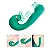 VIBRADOR 3 EM 1 - PULSAÇÃO + TAPPPING NO MEIO + PENETRAÇÃO - cor: azul céu - Imagem 1