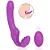 VIBRADOR NANA DE PONTO G DUPLO STRAPLESS - RECARREGÁVEL - COM CONTROLE - Imagem 1